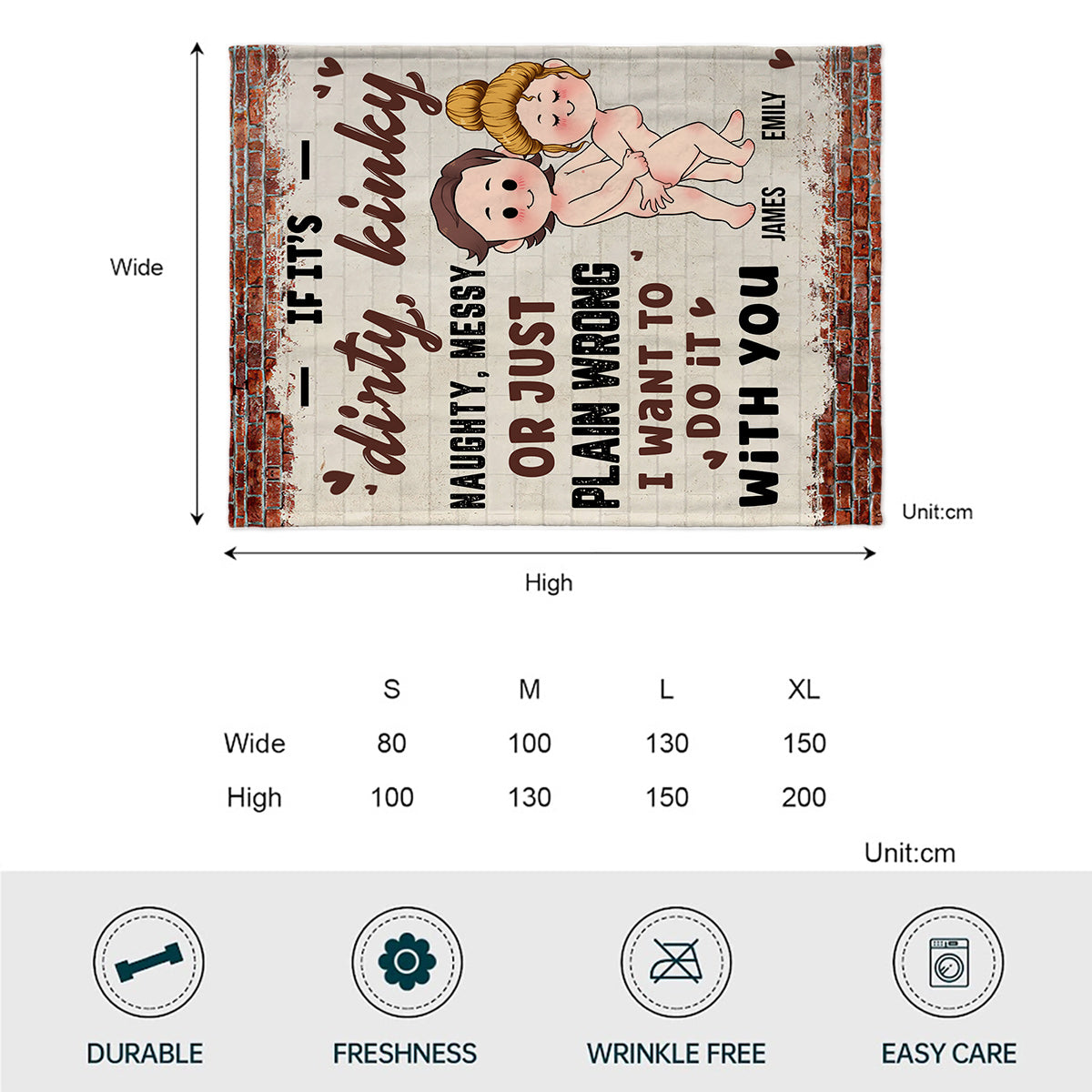 Partner In Crime - Personalized Couple Blanket