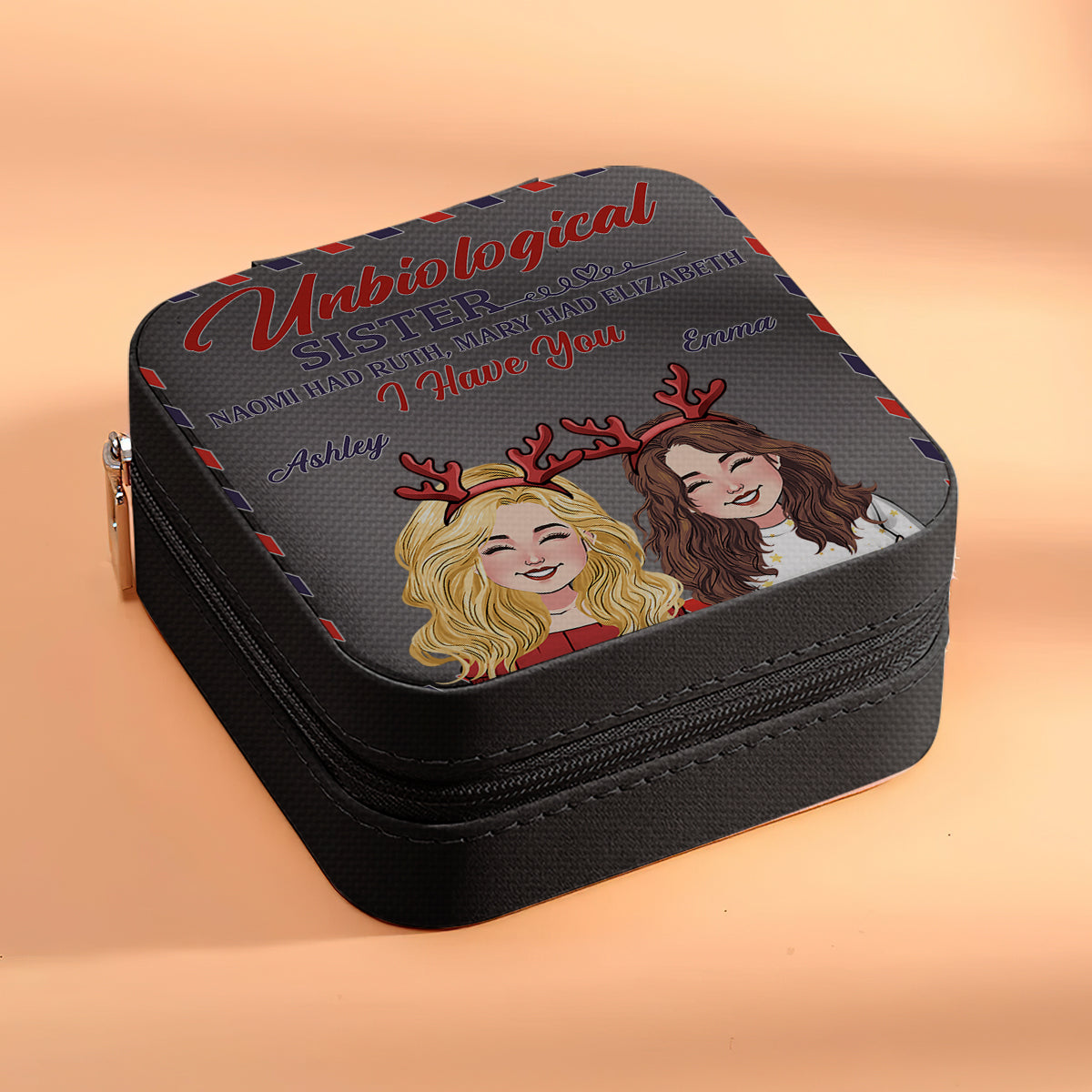 Unbiological Sister - Personalized Bestie Jewelry Box