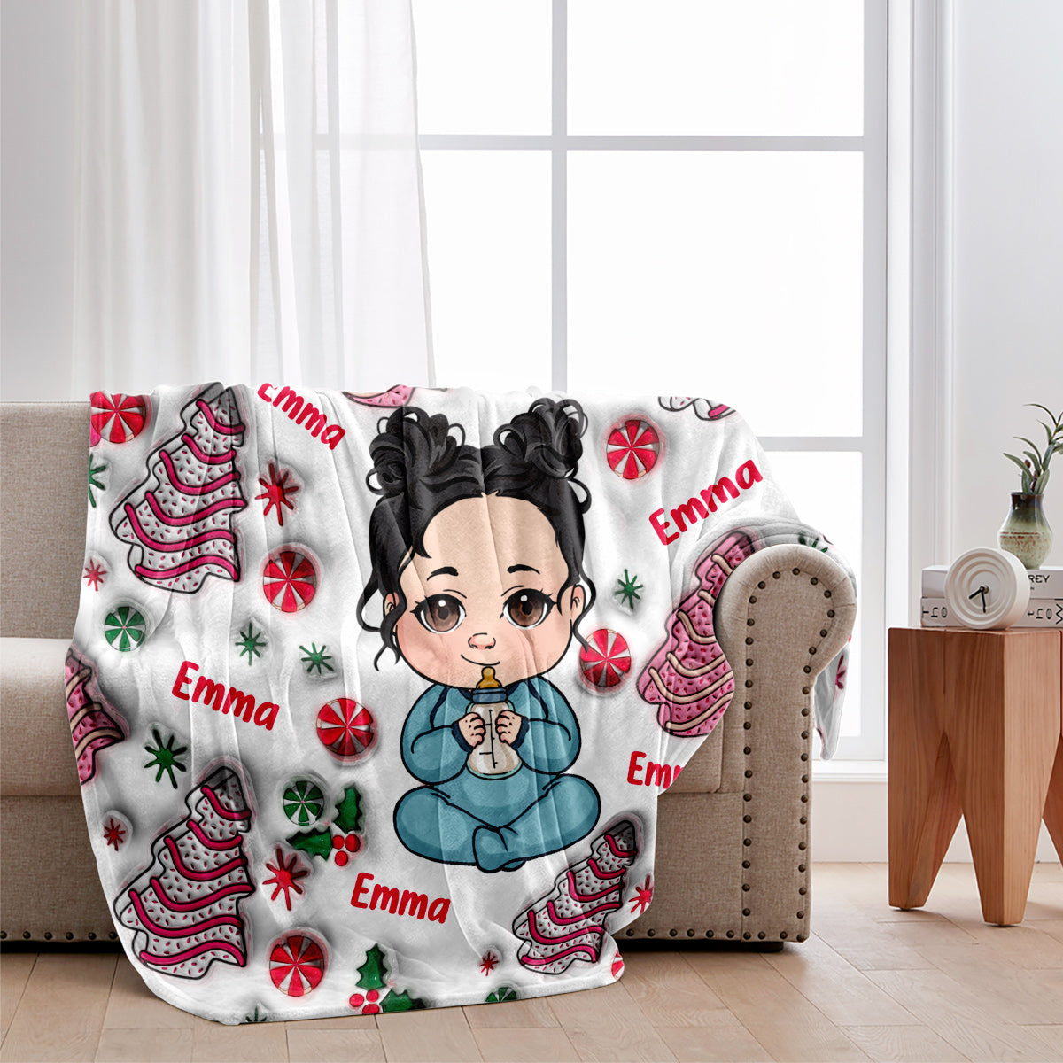 Merry Christmas Kids - Personalized Kid Blanket