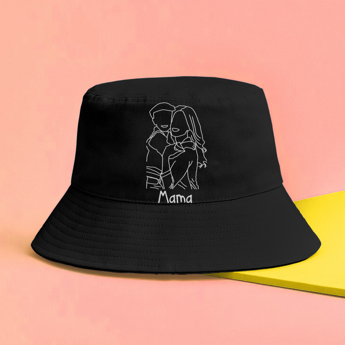 Custom Photo - Personalized Mother Embroidered Bucket Hat