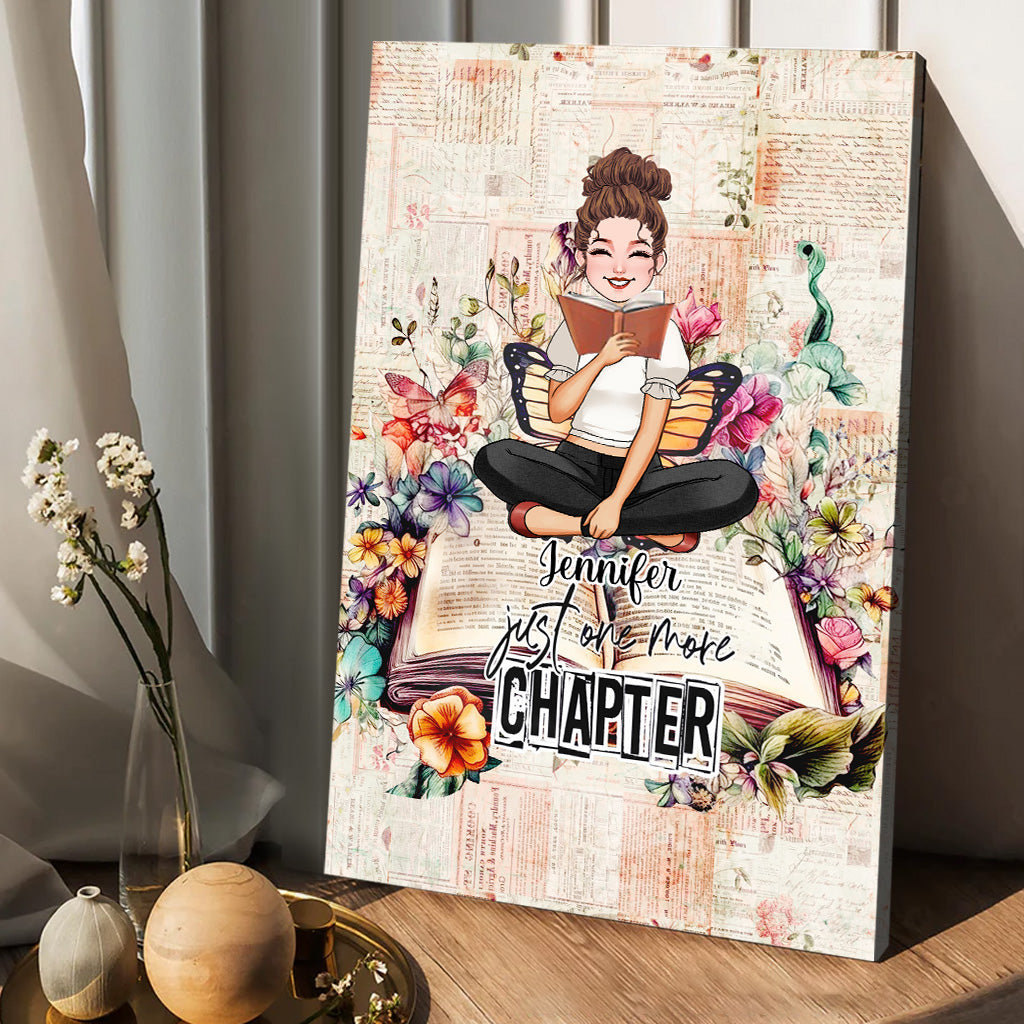 Just One More Chapter - Personalized Book Canvas And Poster