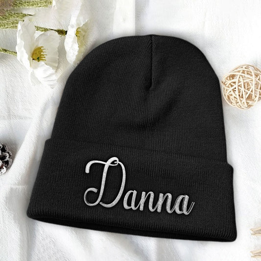 Custom Name - Personalized Daughter Embroidered Beanie