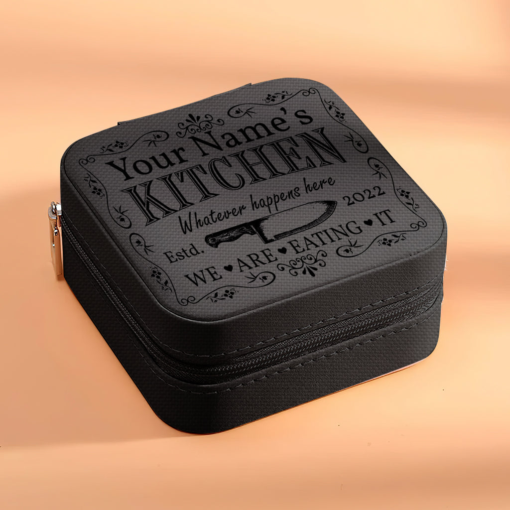 Whatever Happens Here We're Eating It - Personalized Cooking Jewelry Box