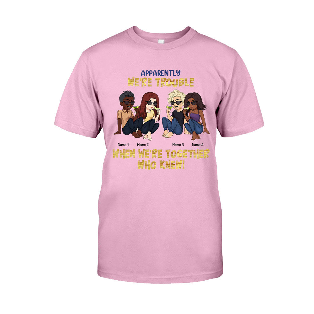Beste Freundinnen sind die Schwestern, die wir uns selbst aussuchen – Geschenk für die beste Freundin – Personalisiertes T-Shirt und Hoodie