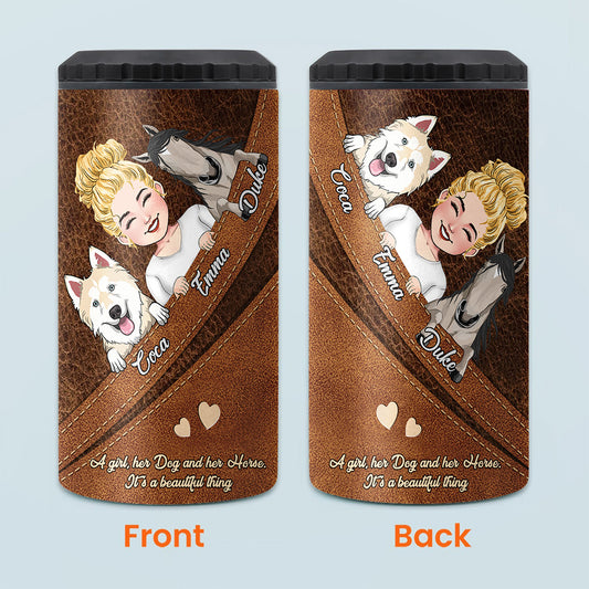 What A Beautiful Thing - Personalized Horse Can Cooler