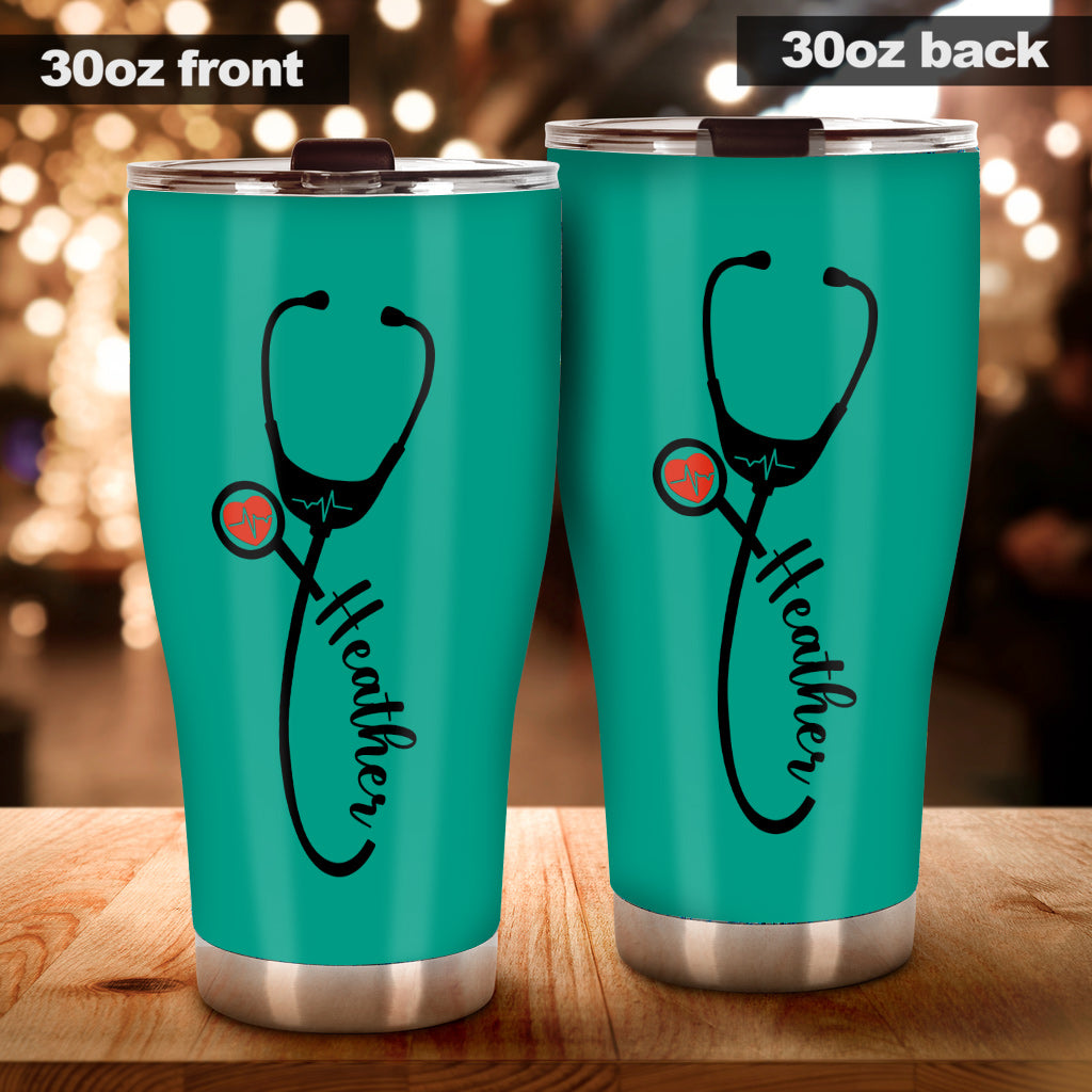 Nurse Stethoscope - Personalized Nurse Tumbler