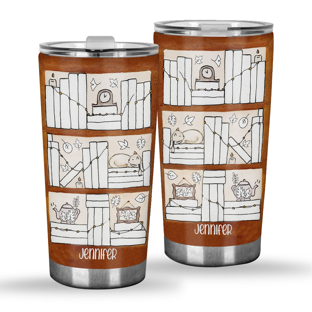 Four Seasons Reading Tracker - Personalized Book Tumbler