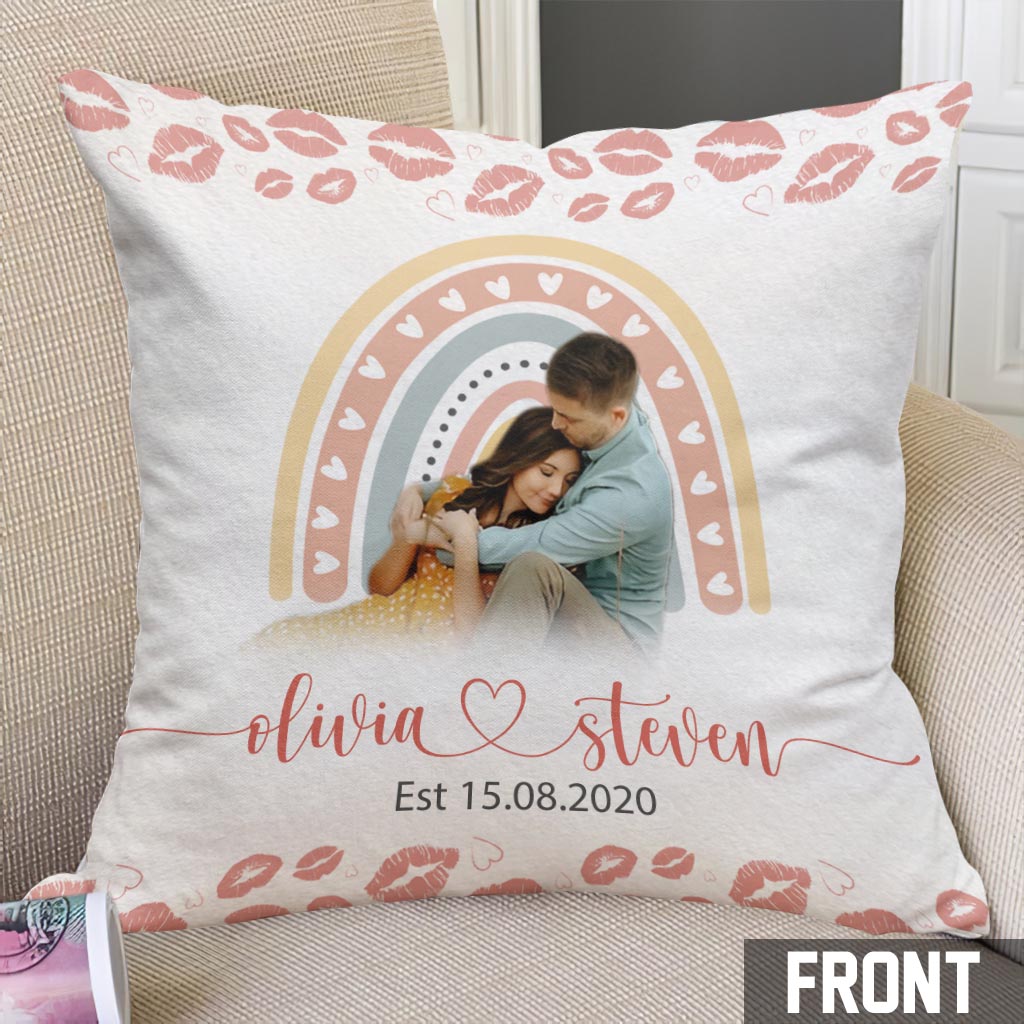 Wedding Anniversary/ Newlywed/ Engagement Gift - Personalized Couple Throw Pillow