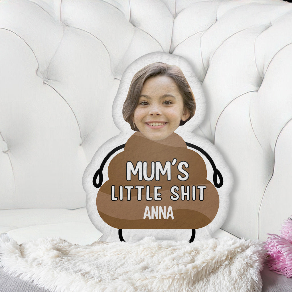 Mum's Little Shits - Personalized Mother Shaped Pillow