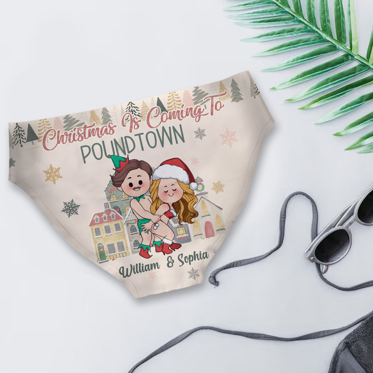 Christmas is Coming to Poundtown - gift for boyfriend, girlfriend, wife, husband - Personalized Women's Briefs