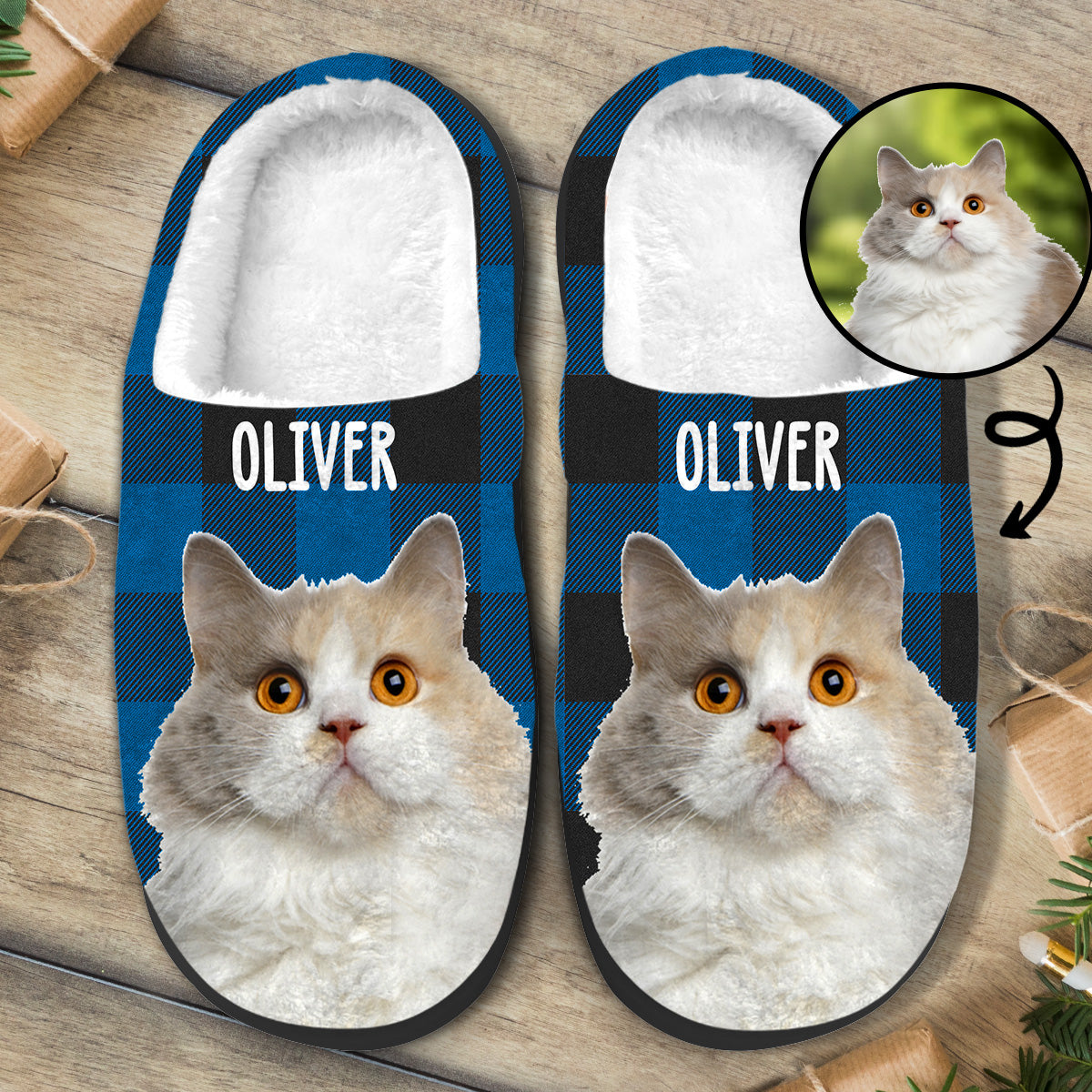 Fur Baby - Personalized Cat Slippers