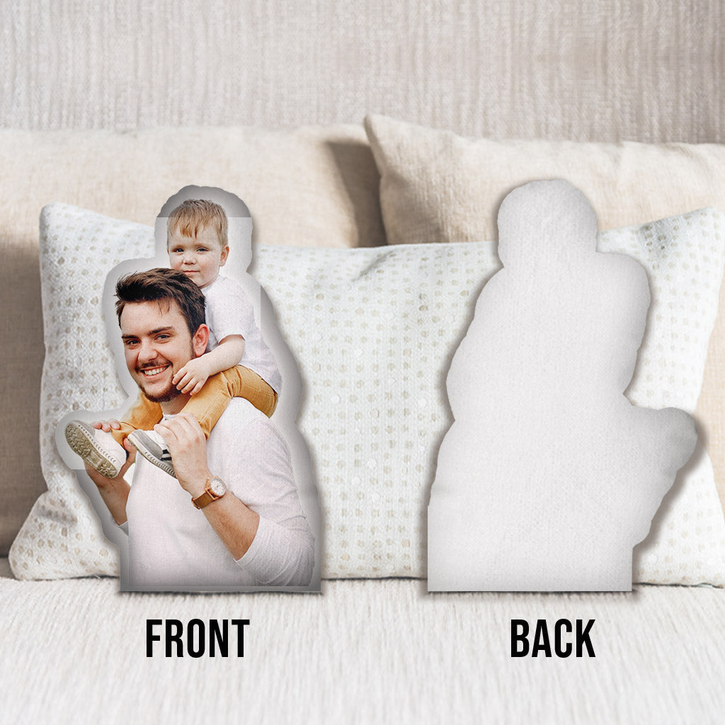 Coussin humanoïde personnalisé avec photo - Coussin en forme de beau-père personnalisé