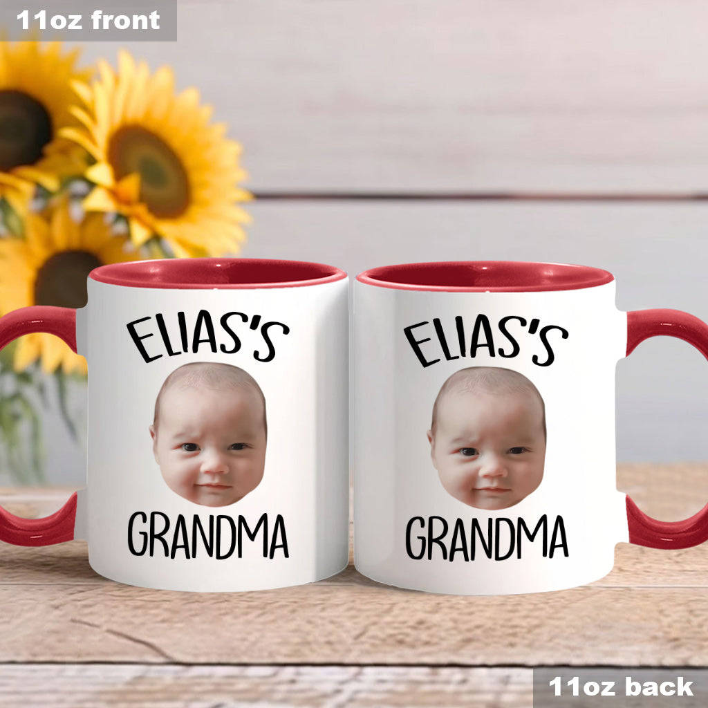 Custom Baby/Kid Face - Personalized Newborn Accent Mug