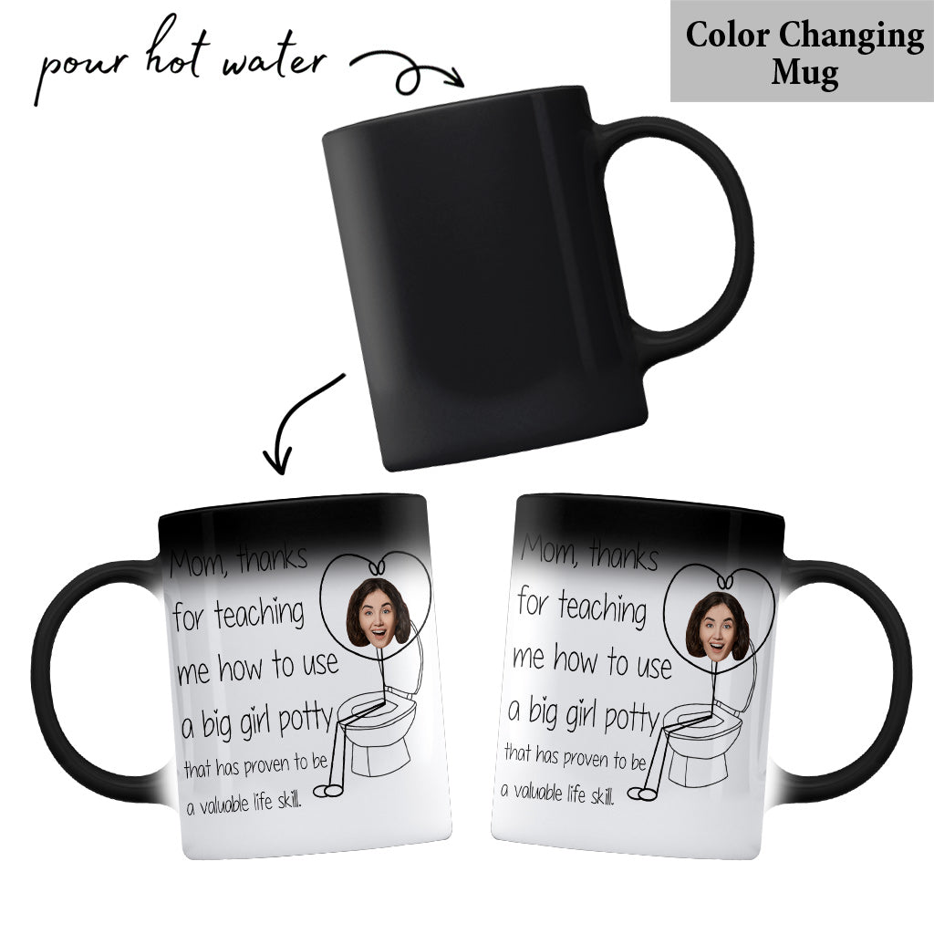 Thanks For Teaching Me Big Girl Potty - Personalized Mother Mug