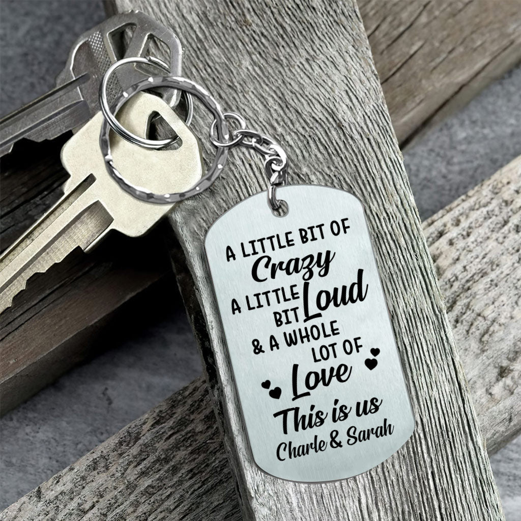 I'm Yours - Couple gift for husband, boyfriend, wife, girlfriend - Personalized Stainless Steel Keychain