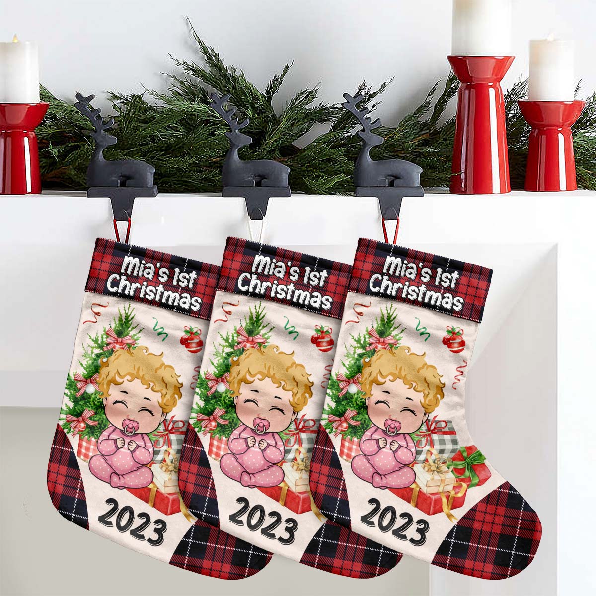 My 1st Christmas - Personalized Family Christmas Stockings
