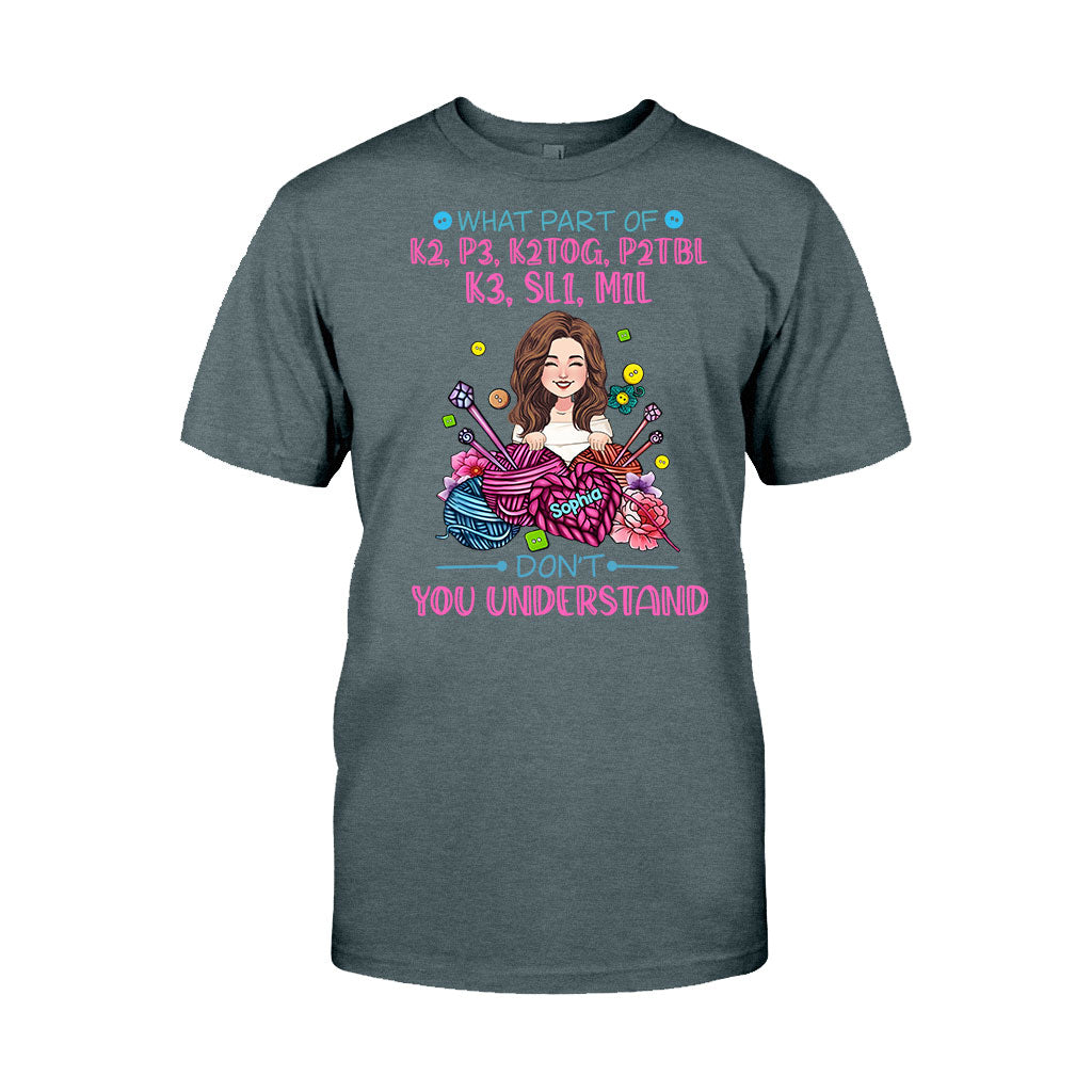 Verstehst du das nicht? – Personalisiertes Strick-T-Shirt und Hoodie