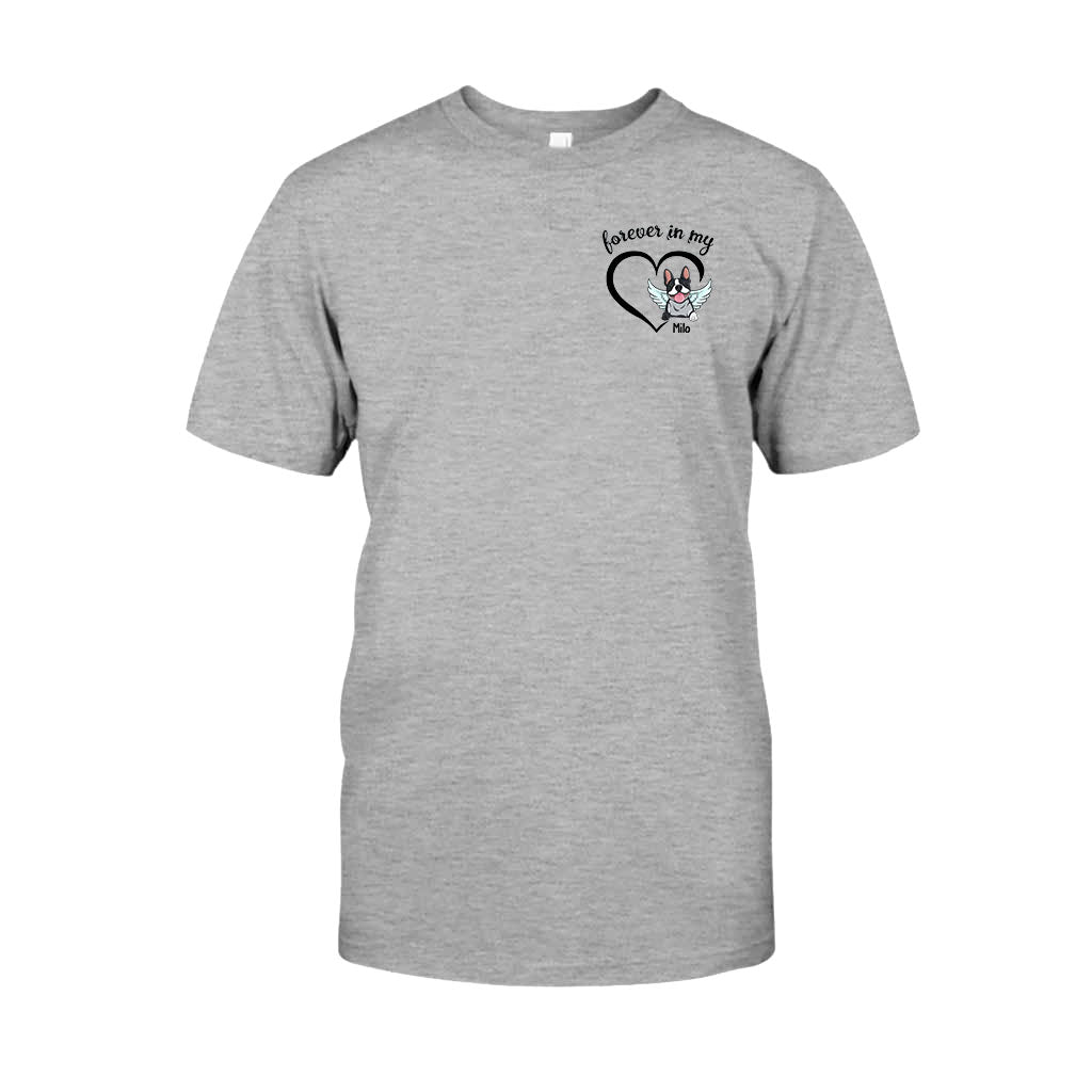 Für immer in meinem Herzen – Personalisiertes Hunde-T-Shirt und Hoodie