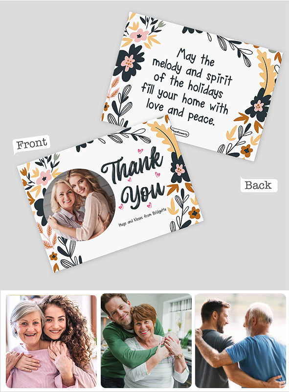 I Love You / Thank you - Personalized Greeting Card
