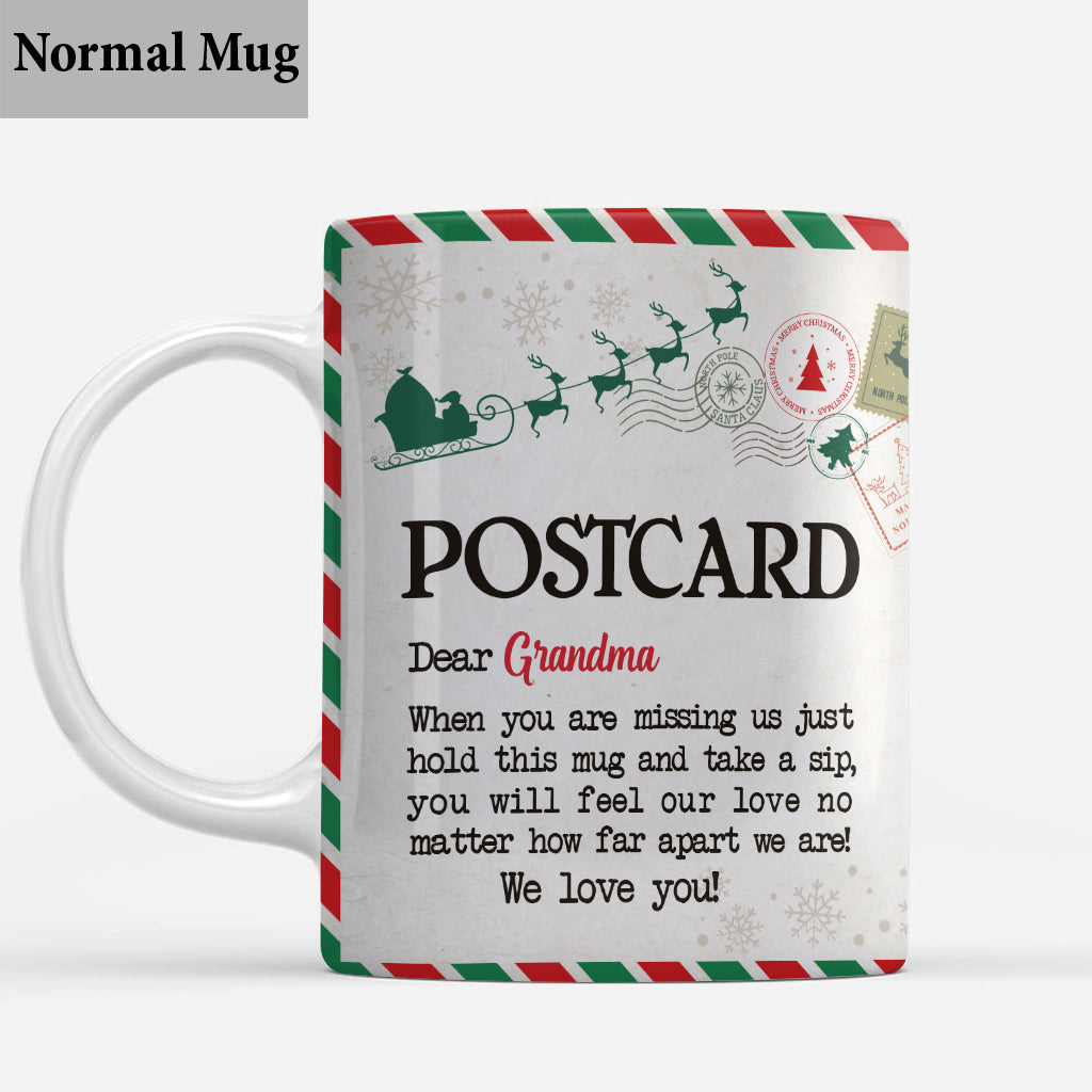 Postcard To Grandma/ Nana/ Mimi/ Gigi... - Personalized Grandma Mug