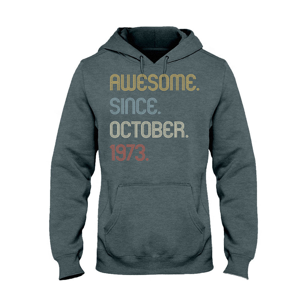 Awesome Since - Personalized Birthday T-shirt And Hoodie