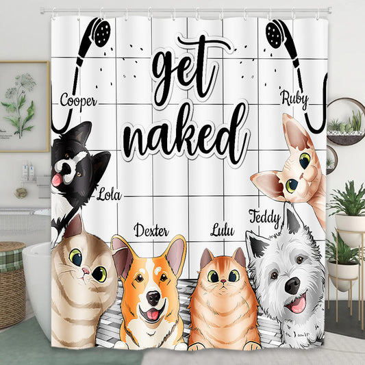 I Saw That - Personalized Dog Shower Curtain