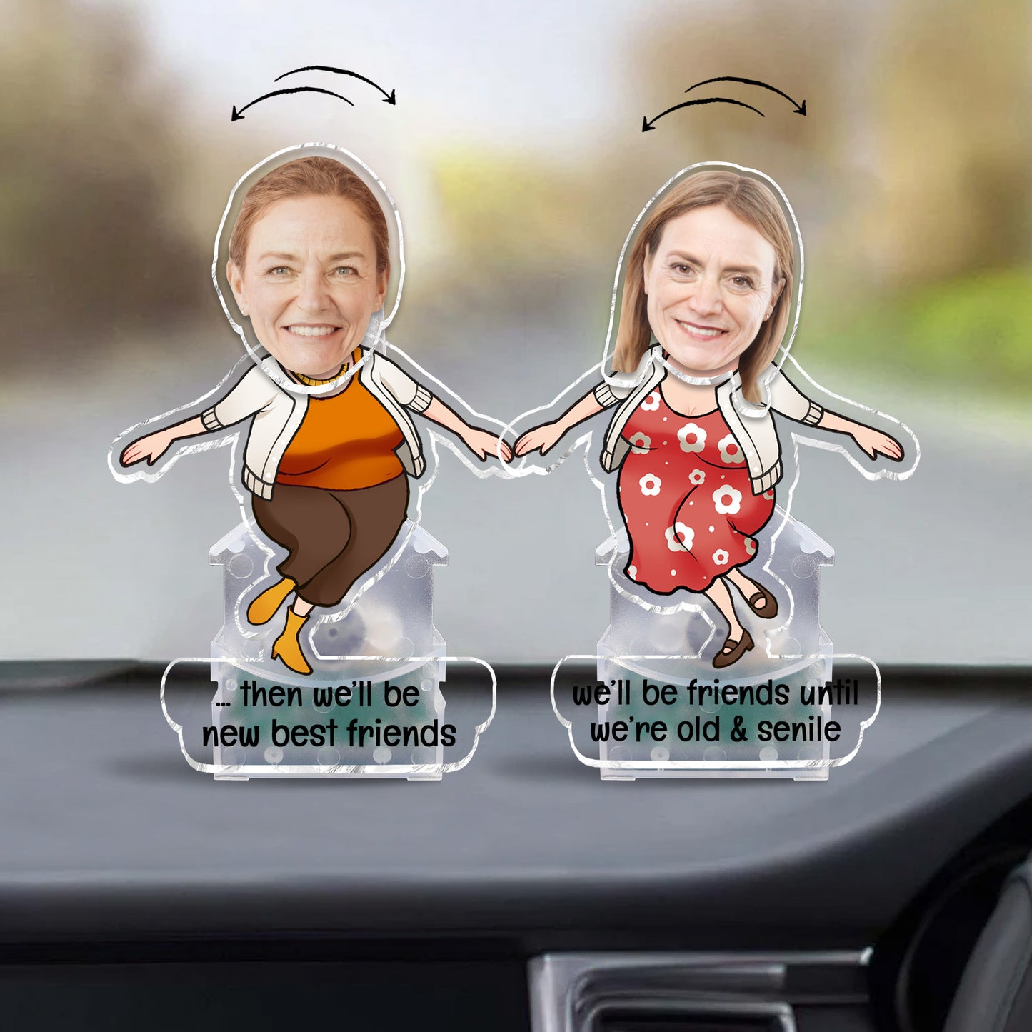 We Will Be Friends Until We Are Old And Senile - Gift for friend - Personalized Custom Shaking Head