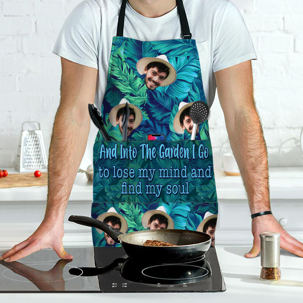 And Into The Garden - Gardening gift for mom, dad, grandma, him, her, wife, husband, girlfriend, boyfriend - Personalized Apron