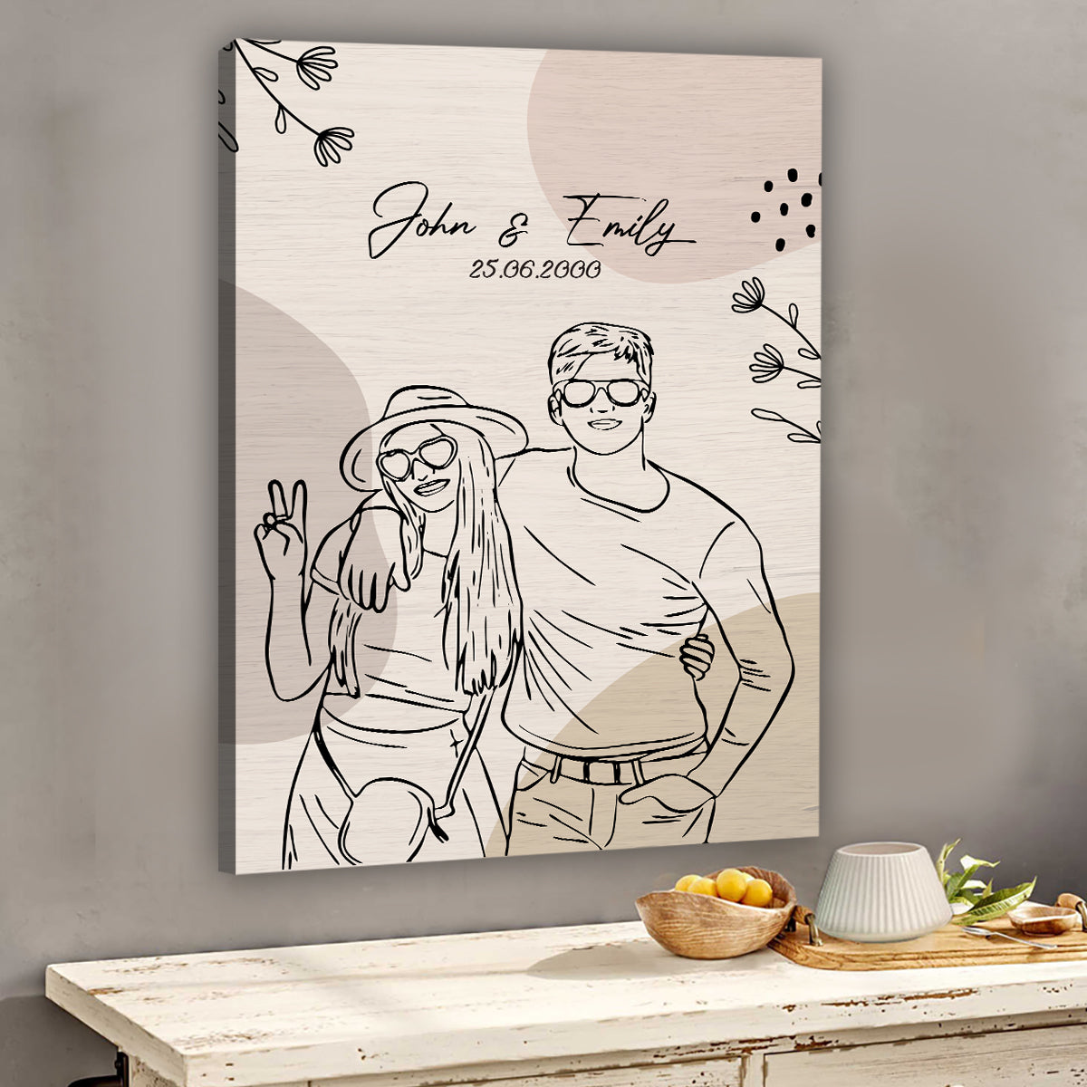 Every Love Story Is Beautiful - Personalized Couple Canvas And Poster