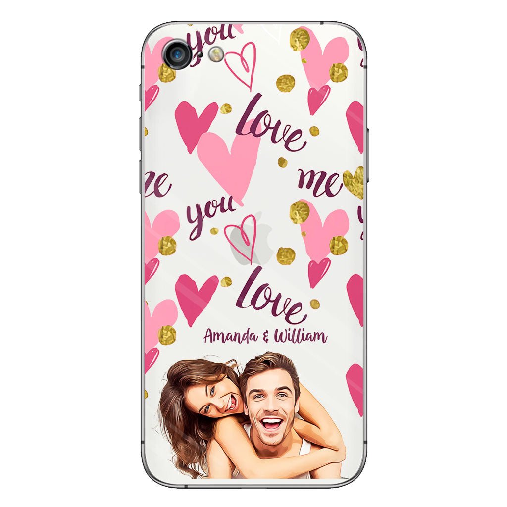 I'm Yours - Personalized Couple Clear Phone Case