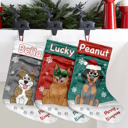Fröhliche Hundeweihnachten – personalisierte Weihnachtsstrümpfe für Hunde