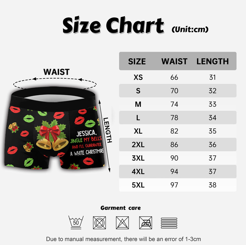 Jingle My Bells - Personalized Couple Men Boxer Briefs