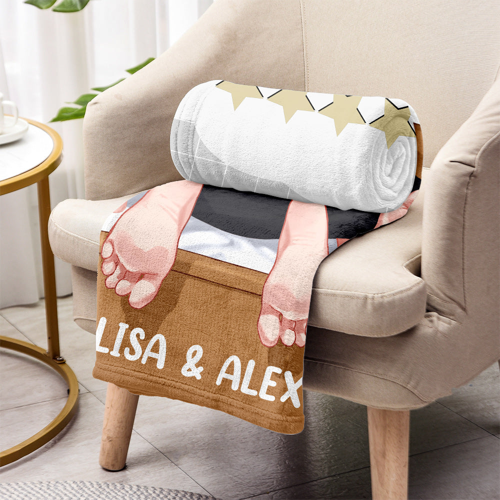 Would Sleep With Again - Personalized Couple Blanket