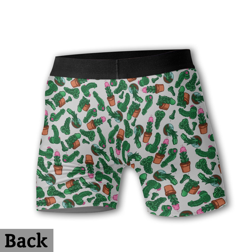 Naughty Cactus - Boxers personnalisés pour hommes avec motif cactus