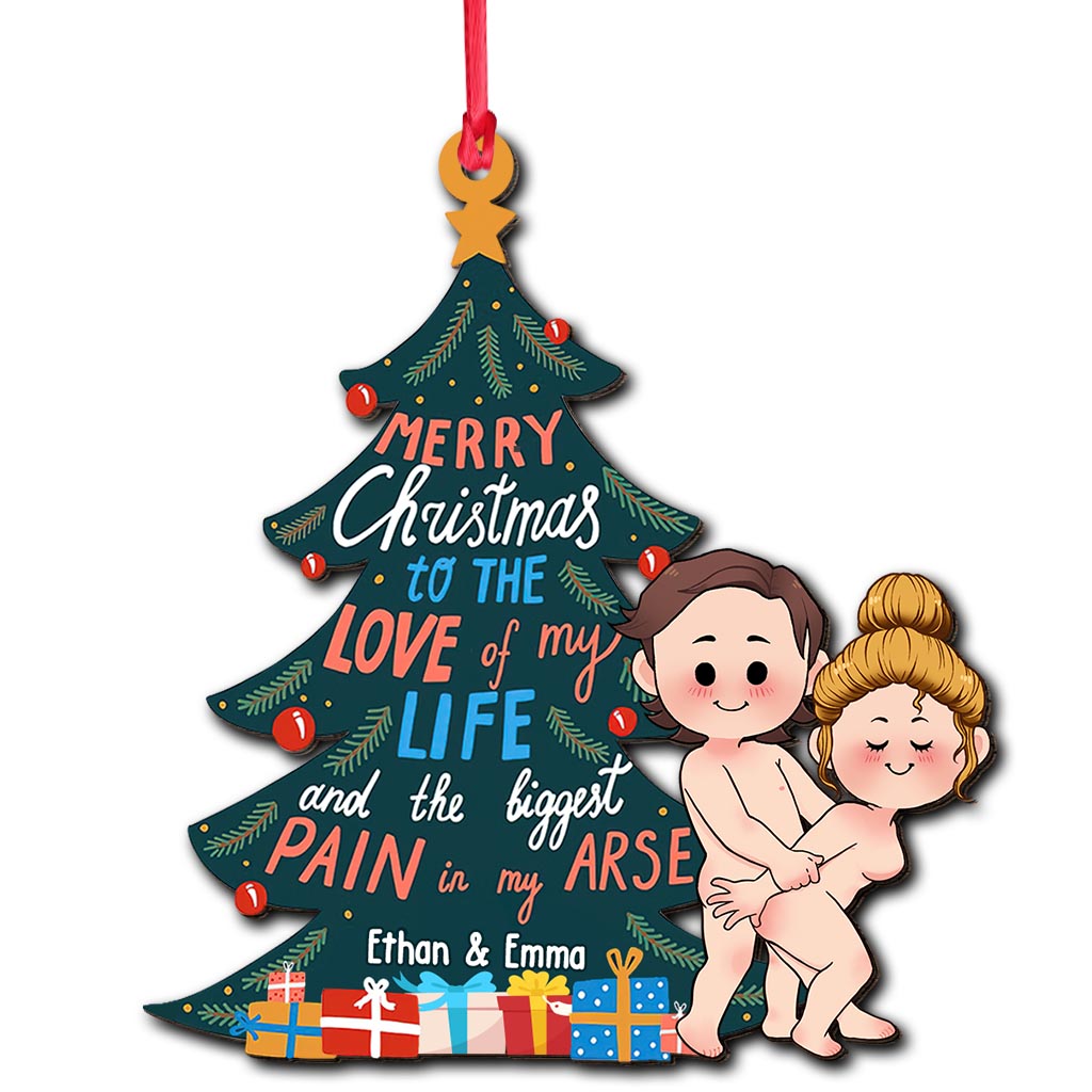 Merry Christmas To The Love Of My Life - Personalized Couple Ornament