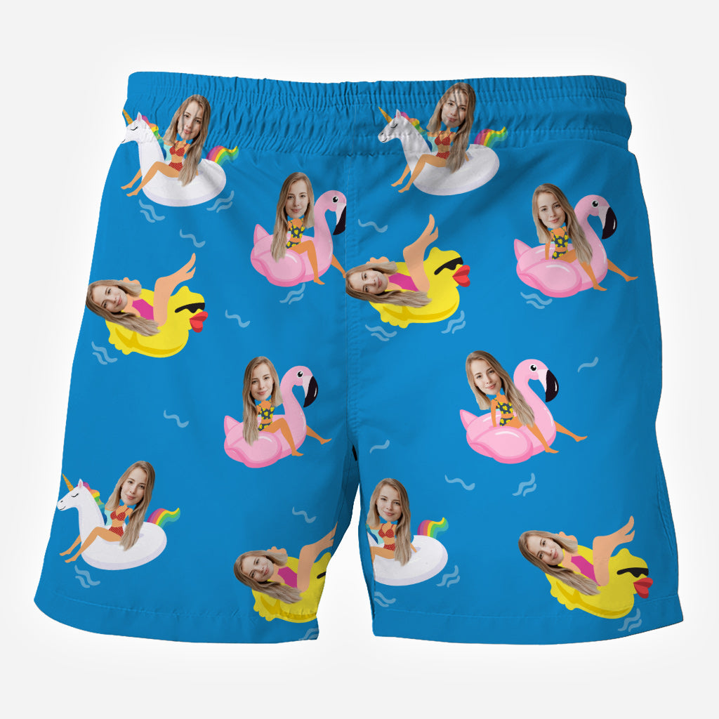 Custom Photo Men Shorts - Personalized Couple Men Shorts