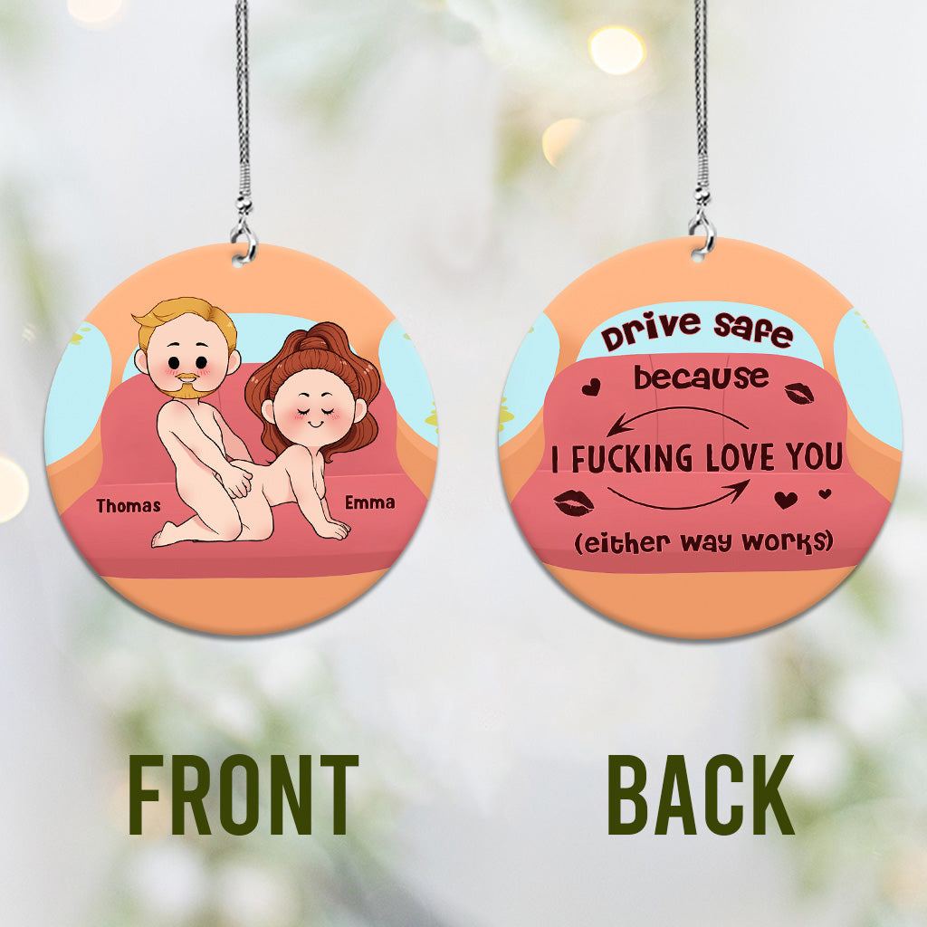 Because I Love You - Personalized Couple Car Ornament