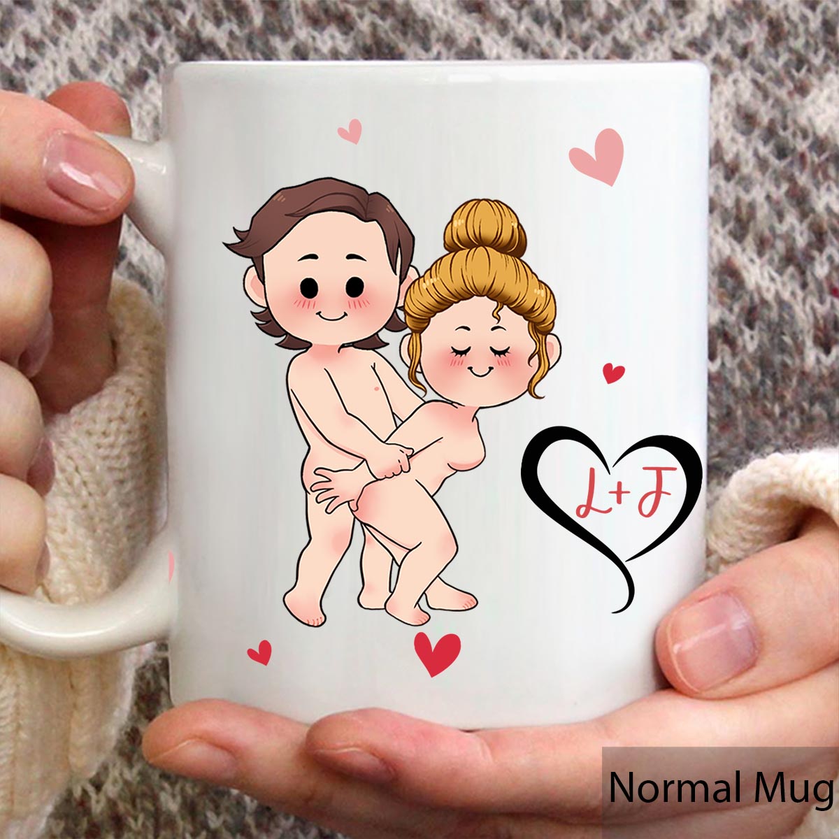 I Like His Beard I Like Her Butt - Personalized Couple Mug