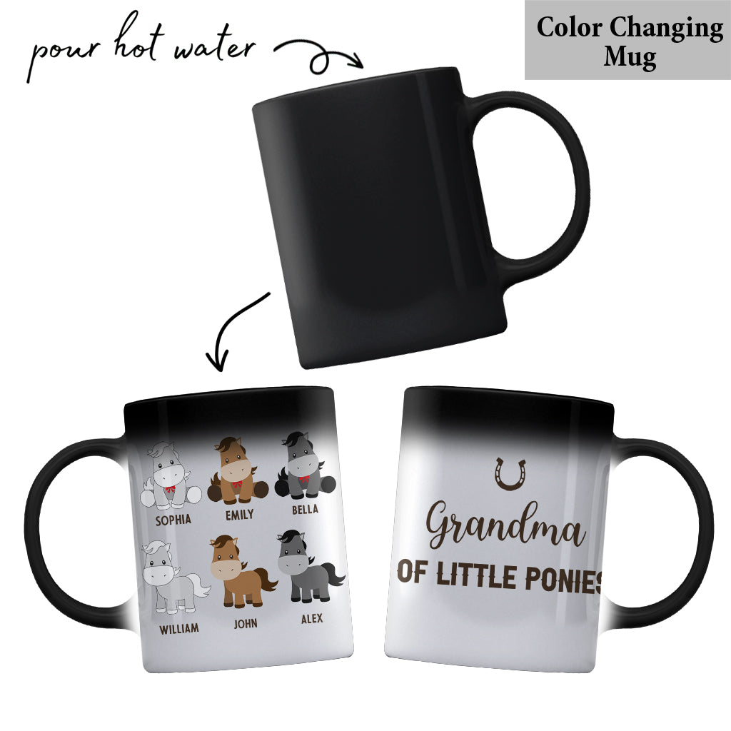 Daddy's Little Ponies – Pferdegeschenk für Papa, Opa, Ehemann, ihn – Personalisierte Tasse