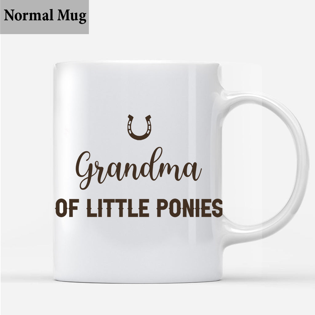 Daddy's Little Ponies – Pferdegeschenk für Papa, Opa, Ehemann, ihn – Personalisierte Tasse