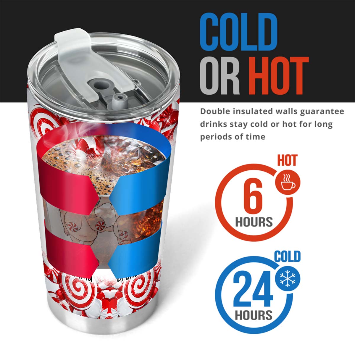 Congrats On Being My Favorite Candy Cane - gift for husband, wife, girlfriend, boyfriend - Personalized Tumbler