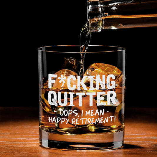 Bonne retraite - Verre à roche à la retraite