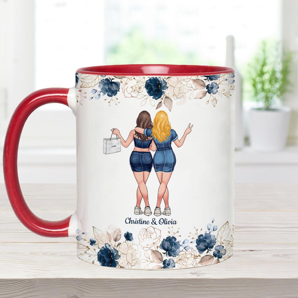 Talking To Your Sister - Personalized Bestie Accent Mug