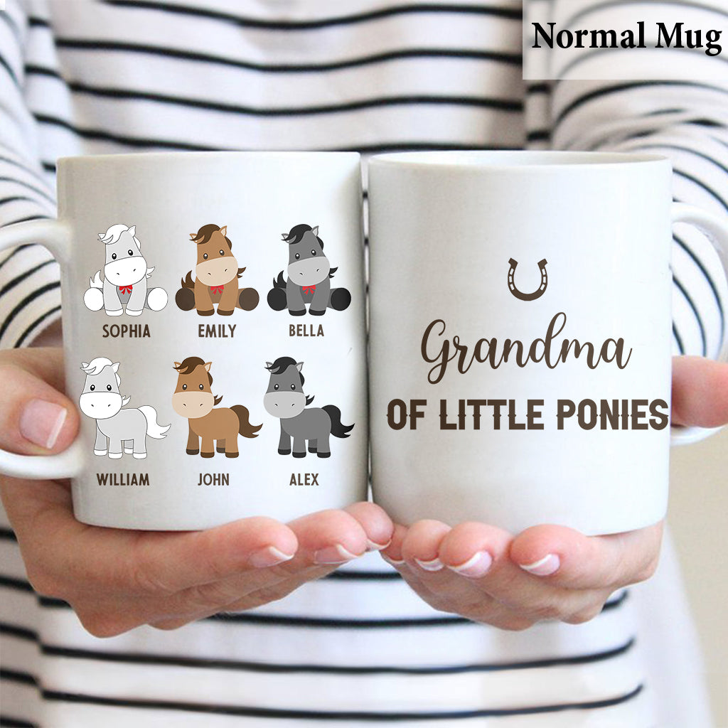 Daddy's Little Ponies – Pferdegeschenk für Papa, Opa, Ehemann, ihn – Personalisierte Tasse