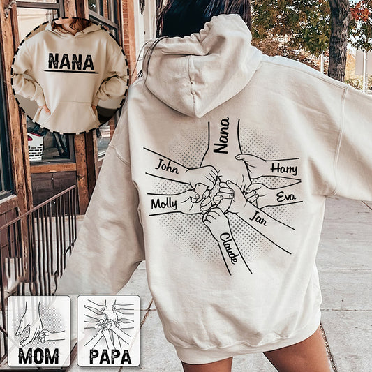 Hand in Hand I Will Always Protect You - Personalized Family All Over Shirt