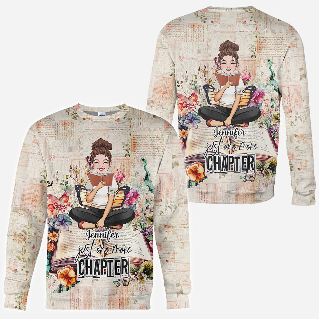 Just One More Chapter - Personalized Book All Over Shirt