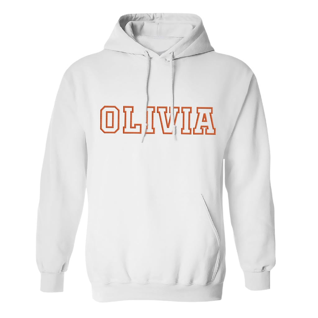Custom Name - Personalized Bestie Embroidered Hoodie