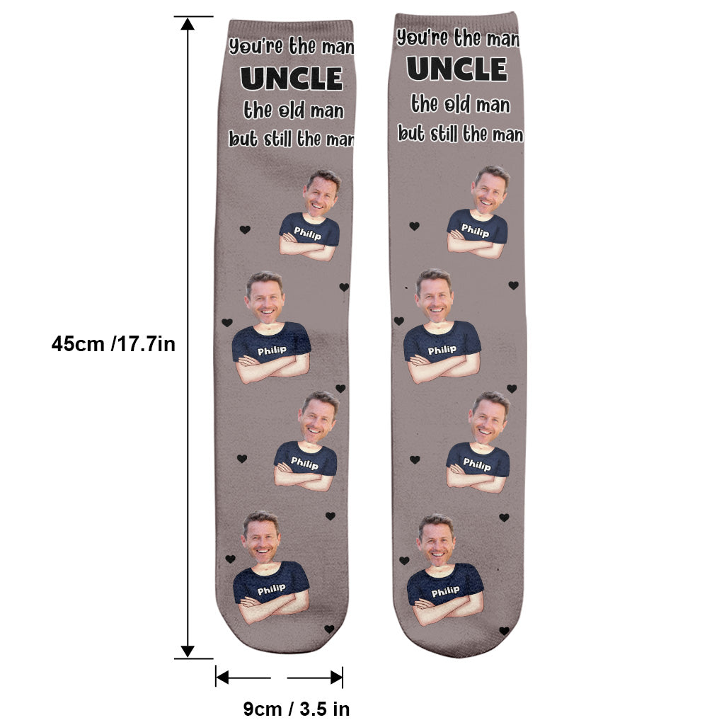 You're The Man - Gift for dad, grandpa, uncle, husband - Personalized Socks