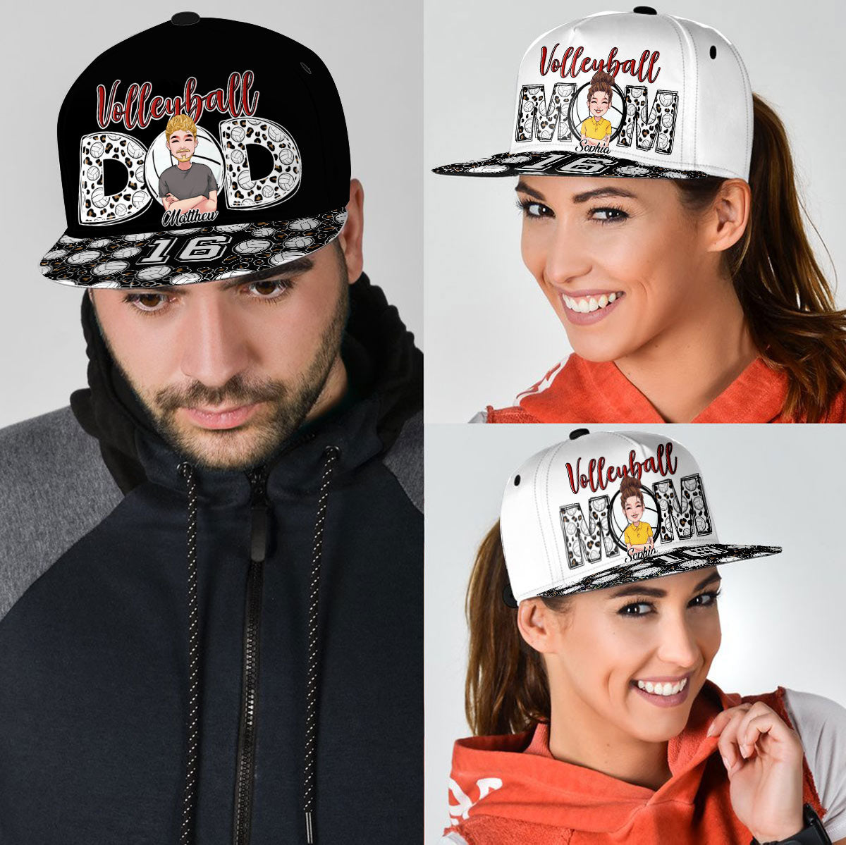 Volleyball Mom - Personalized Volleyball Snapback