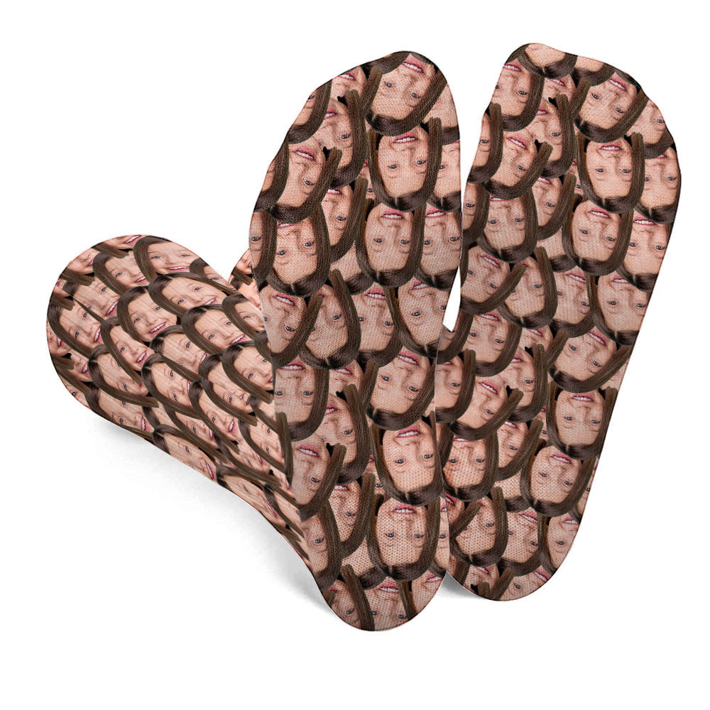 Individuell bedruckte Socken für Töchter
